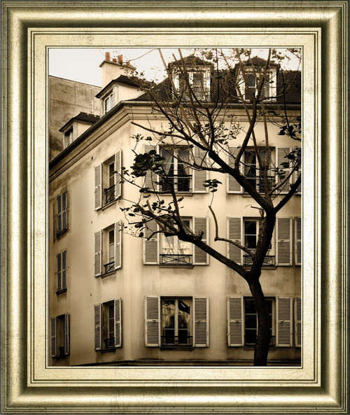 Latin Quarter I By Milla - Framed Print Wall Art - Beige