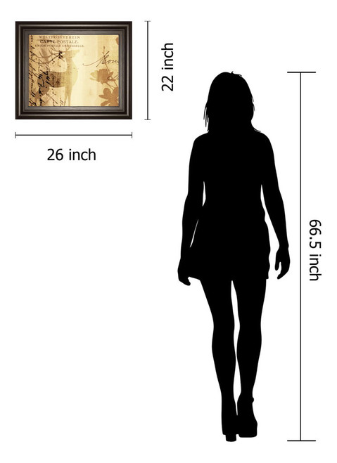 Letter I By F. Leal - Framed Print Wall Art - Beige