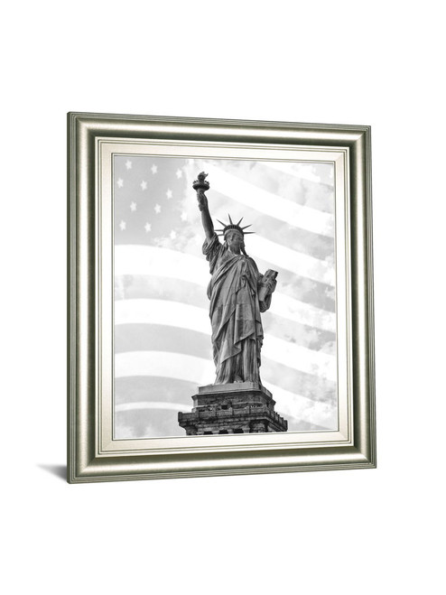 Liberty Flag By Roffman, R. - Framed Print Wall Art - Gray