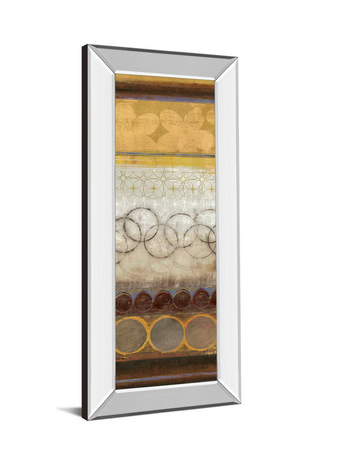 Mellow I By Allison Pearce - Mirror Framed Print Wall Art - Yellow