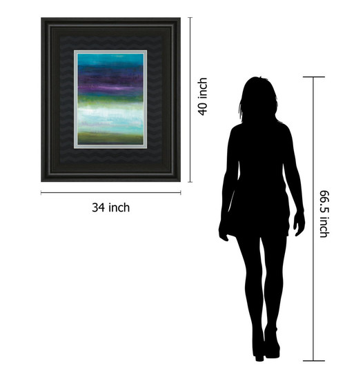 Midnight Mulberry By Wani Pasion - Framed Print Wall Art - Blue