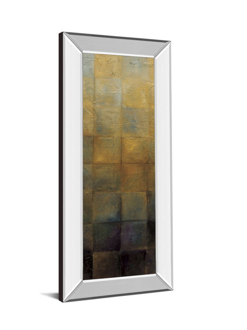 Modra Il By Pasion - Mirror Framed Print Wall Art - Light Brown