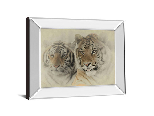 Mystic Realm By Wink Gaines - Mirror Framed Print Wall Art - Beige