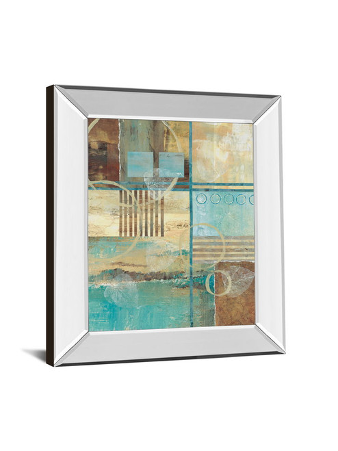 Natures Magic I By Norm Olson - Mirror Framed Print Wall Art - Light Blue