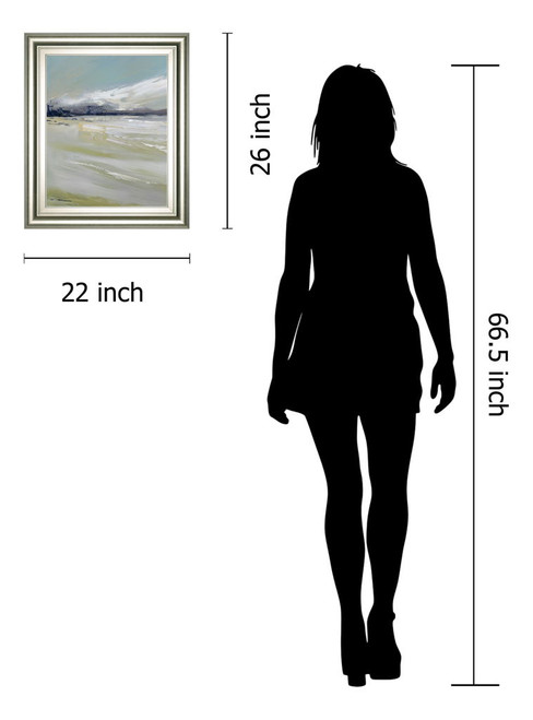 New Beginning By Fournier - Framed Print Wall Art - Blue