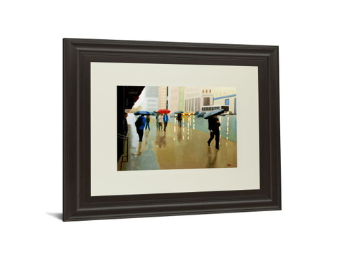 New York State Of Mind By Tate Hamilton - Framed Print Wall Art - Beige