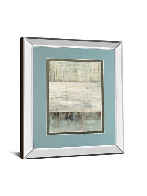 Of Fog & Snow By Heather Ross - Mirror Framed Print Wall Art - Light Blue