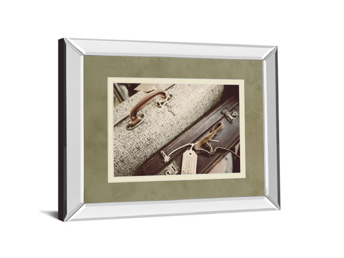 Old Travelers By Gail Peck - Mirror Framed Print Wall Art - Beige