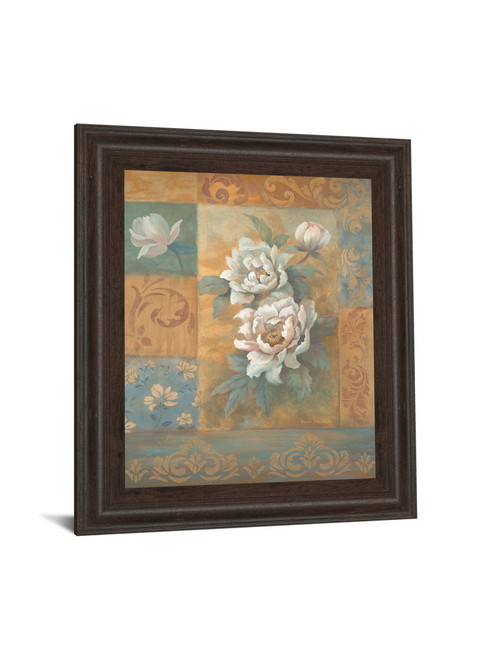 Pam's Poppies I By Vivian Flasch - Framed Print Wall Art - Light Brown