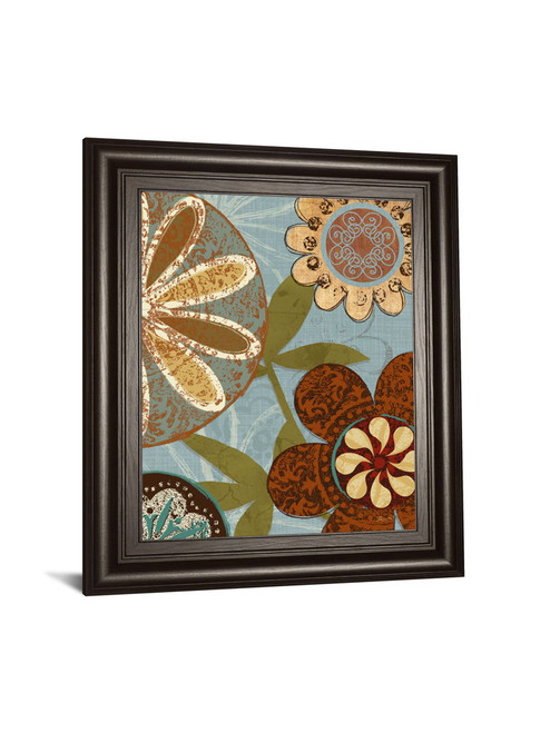 Persian Garden Il By Katrina Craven - Framed Print Wall Art - Light Brown