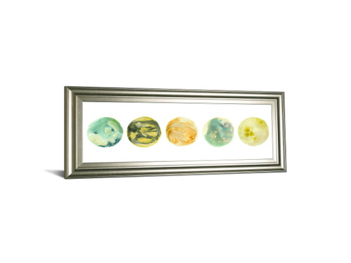 Planetary VII By June Erica Vess - Framed Print Wall Art - Yellow