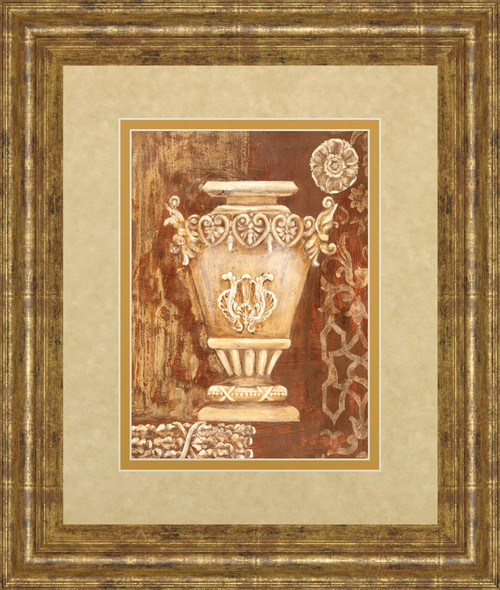 Precious Antiquity Il By Studio Nuvo - Framed Print Wall Art - Light Brown