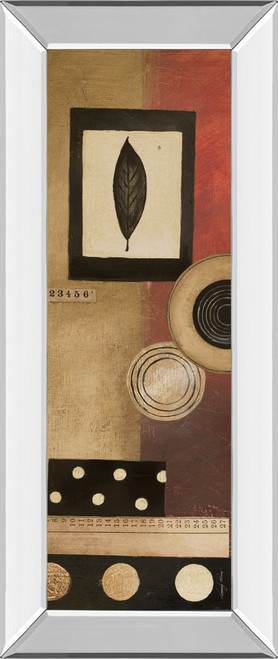 Radius Panel I By Kimberly Poloson - Mirror Framed Print Wall Art - Light Brown