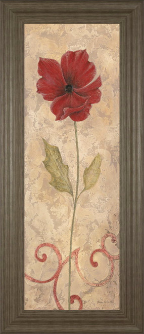 Flower Il - Framed Print Wall Art - Beige