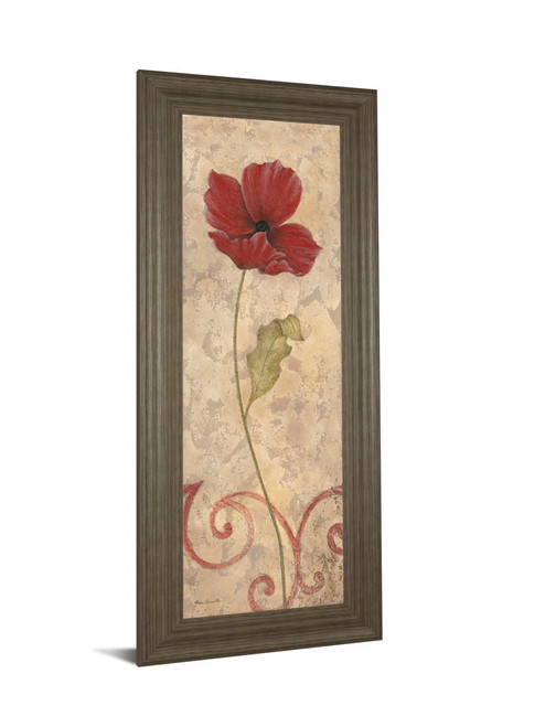 Flower II - Framed Print Wall Art - Beige