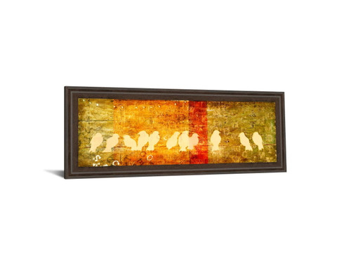 Reunion By Patricia Pinto - Framed Print Wall Art - Orange