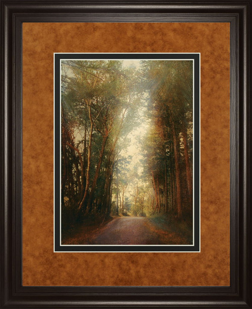 Road Of Mysteries Il By Amy Melious - Framed Print Wall Art - Light Brown