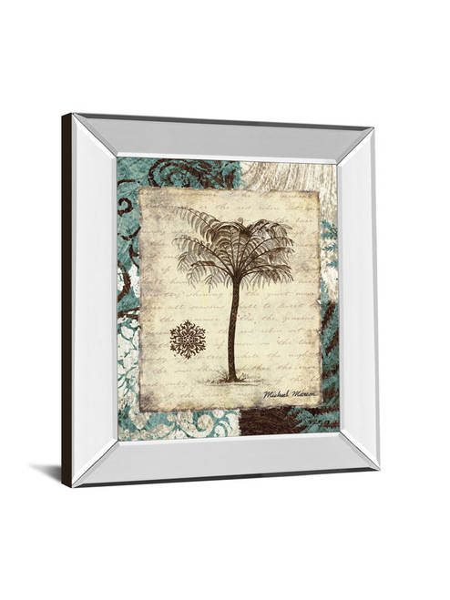 Secret Fern IV By Michael Marcon - Mirror Framed Print Wall Art - Beige