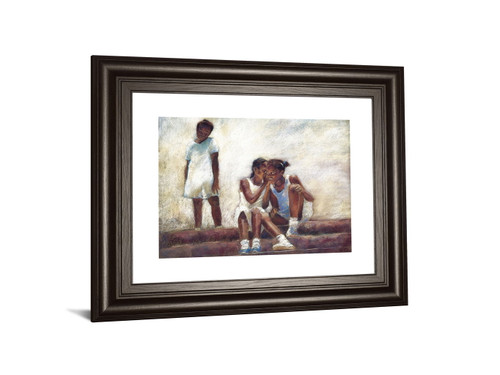 Secrets By Sharon Wilson - Framed Print Wall Art - Beige