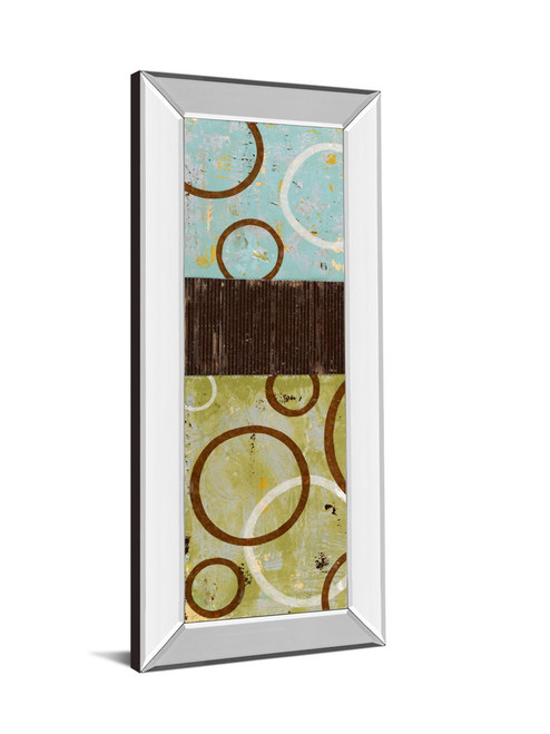 Sun Flower I By Natalie Avondet - Mirror Framed Print Wall Art - Beige