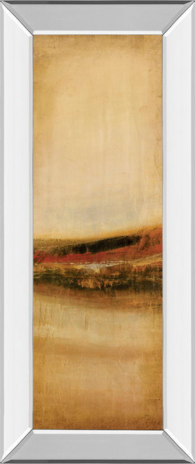 Tall Colour I By Hunter - Mirror Framed Print Wall Art - Beige