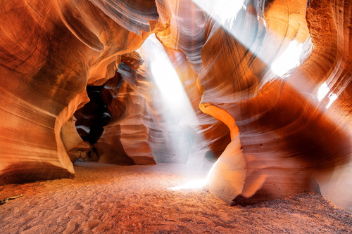 Temp Glass With Foil - Antelope Canyon - Orange