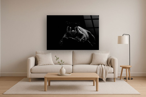 Tempered Glass With Foil - Black Panther - Black