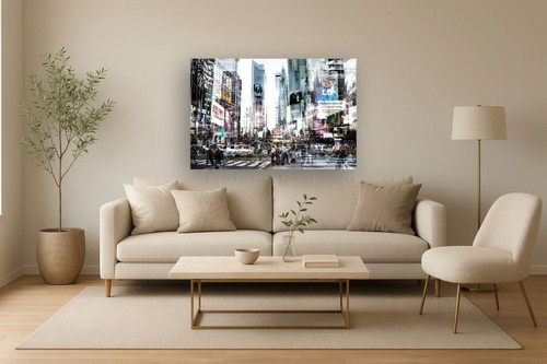 Tempered Glass With Foil - City Scape 2 - Dark Gray