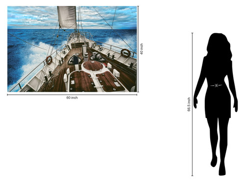 Tempered Glass Plus Foil On A Boat - Blue