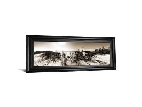 The Wind In The Dunes I By Noah Bay - Framed Print Wall Art - Dark Gray