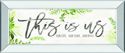 This Is Us By Marla Rae - Mirror Framed Print Wall Art - White