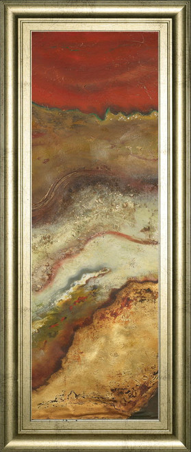 Tierra Panel Il By Patricia Pinto - Framed Print Wall Art - Light Brown