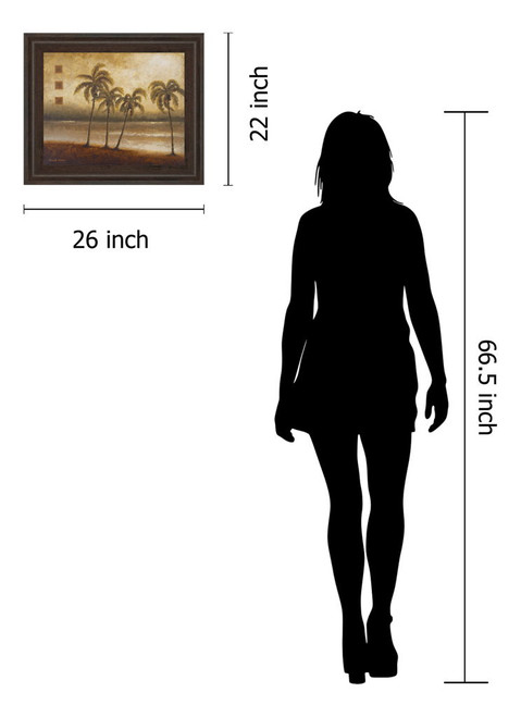 Tropical Escape I By Michael Marcon - Framed Print Wall Art - Green