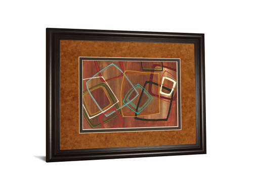 Twenty Tuesday Il By Jeni Lee - Framed Print Wall Art - Dark Brown