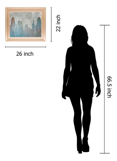 Urban Reflections By Louis Dunca-he - Framed Print Wall Art - Gray