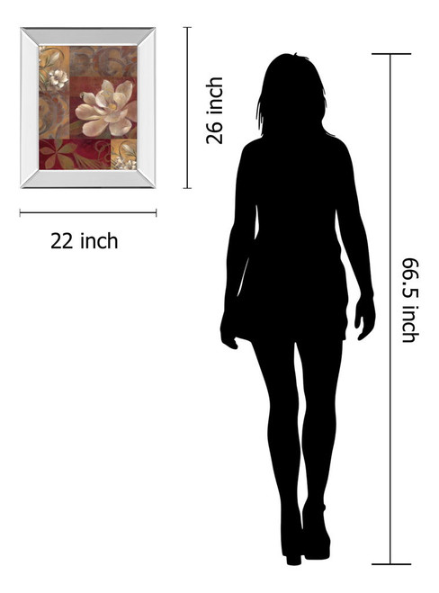 Variety Of Style Il By Elaine Vollherbst-Lane - Mirror Framed Print Wall Art - Red