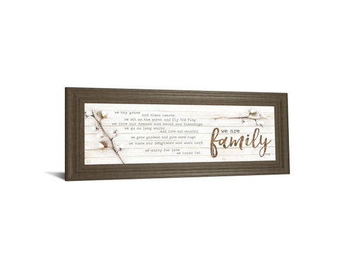 We Are Family By Marla Rae - Framed Print Wall Art - Beige