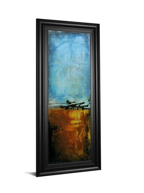 West Side Affair Il By Erin Ashley - Framed Print Wall Art - Light Blue