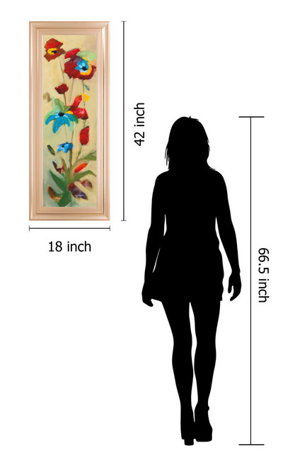 Wildflower Il By Jennifer Zybala - Framed Print Wall Art - Beige