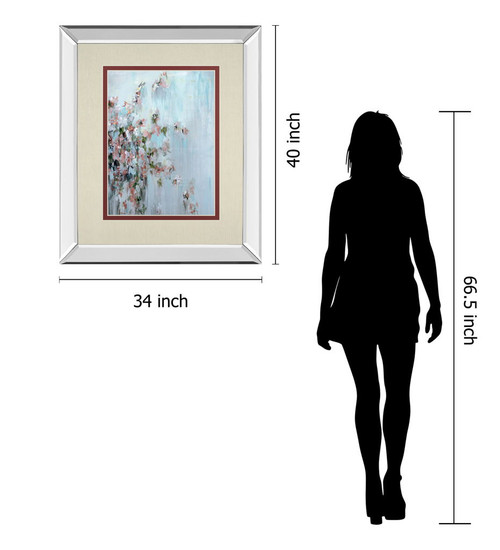 Wilting Away By Macy Cole - Mirror Framed Print Wall Art - Gray