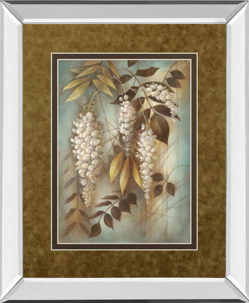 Wisteria Lane Il By Eliane Volherbst-Lane - Mirror Framed Print Wall Art - Light Brown