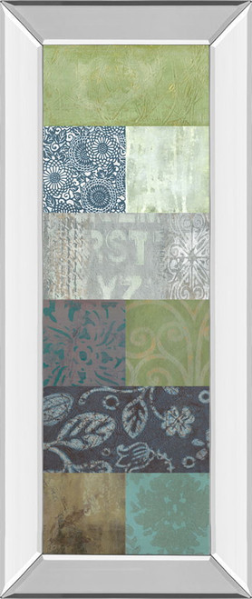 Zen Panel I By Vision Studio - Mirror Framed Print Wall Art - Dark Gray