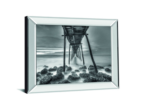 Beneath The Bamboo By Nhiem Hoang The - Mirror Framed Print Wall Art - Dark Gray