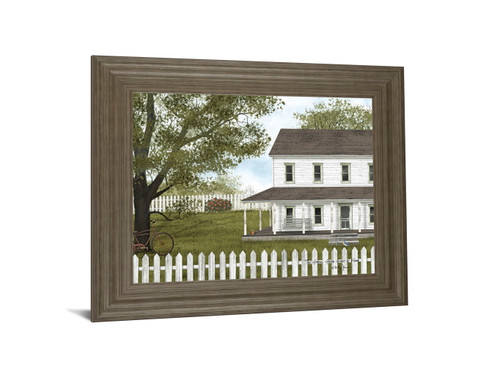 The Green, Green Grass Of Home By Billy Jacobs - Framed Print Wall Art - Green