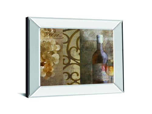 Vintage I By Mallett, K. - Mirror Framed Print Wall Art - Light Brown