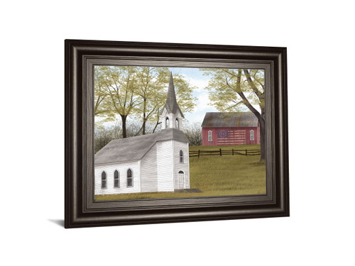 Faith And Freedom By Billy Jacobs - Framed Print Wall Art - Light Brown