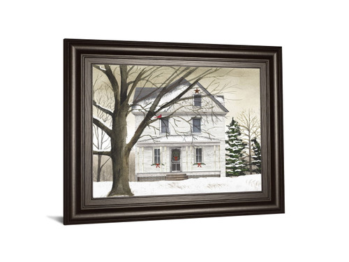 Winter Porch By Billy Jacobs - Framed Print Wall Art - Gray