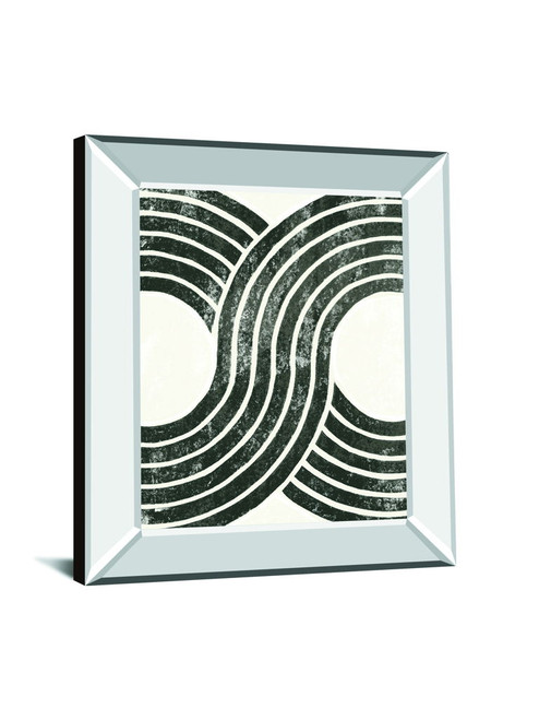 Over The Rainbow BW II By Moira Hershey - Mirror Framed Print Wall Art - Dark Gray