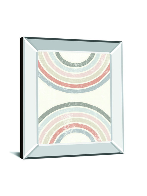 Over The Rainbow I By Moira Hershey - Mirror Framed Print Wall Art - White