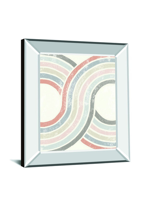 Over The Rainbow II By Moira Hershey - Mirror Framed Print Wall Art - White